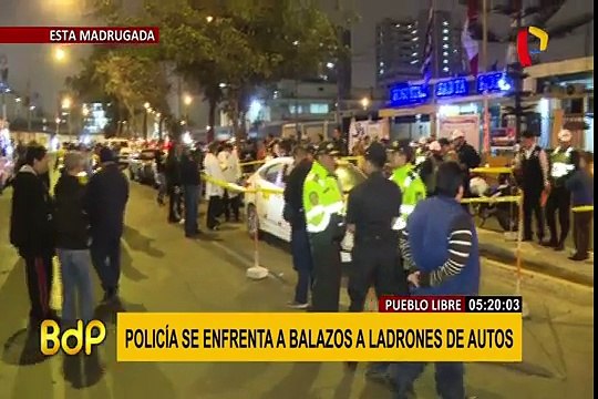 Pueblo Libre: efectivos policiales capturan a asaltantes de autos tras feroz balacera
