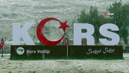 Kars'tan kartpostallık kar görüntüleri