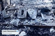 Liam Hemsworth zeigt Fotos seines abgebranntes Hauses
