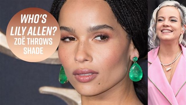 Zoë Kravitz says Lily Allen attacked her with a kiss
