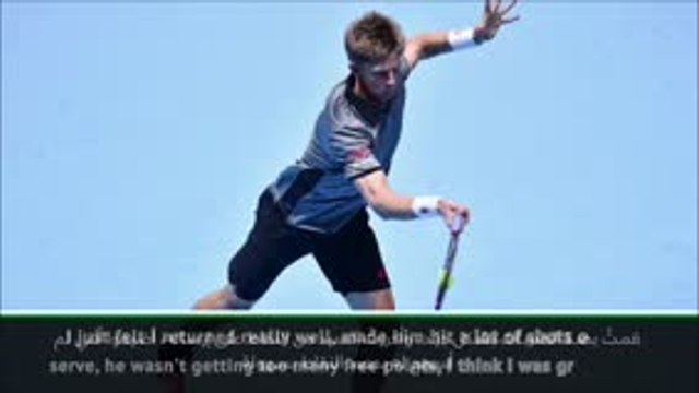 تنس: البطولة الختاميّة: قدّمتُ بالتأكيد أرقى مستوياتي أمام نيشيكوري - أندرسون