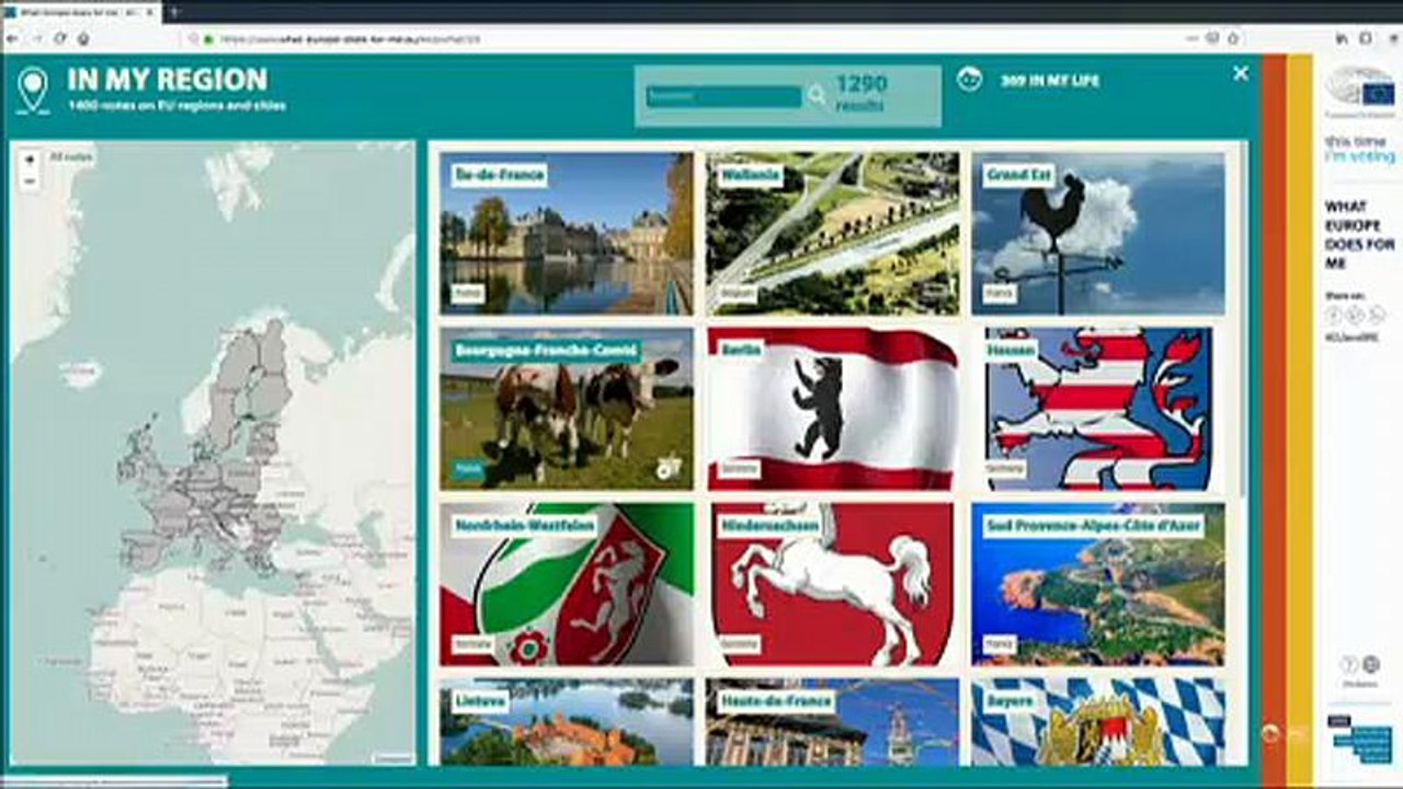 Info und Promo: Neue Webseite 'Was Europa für mich tut'