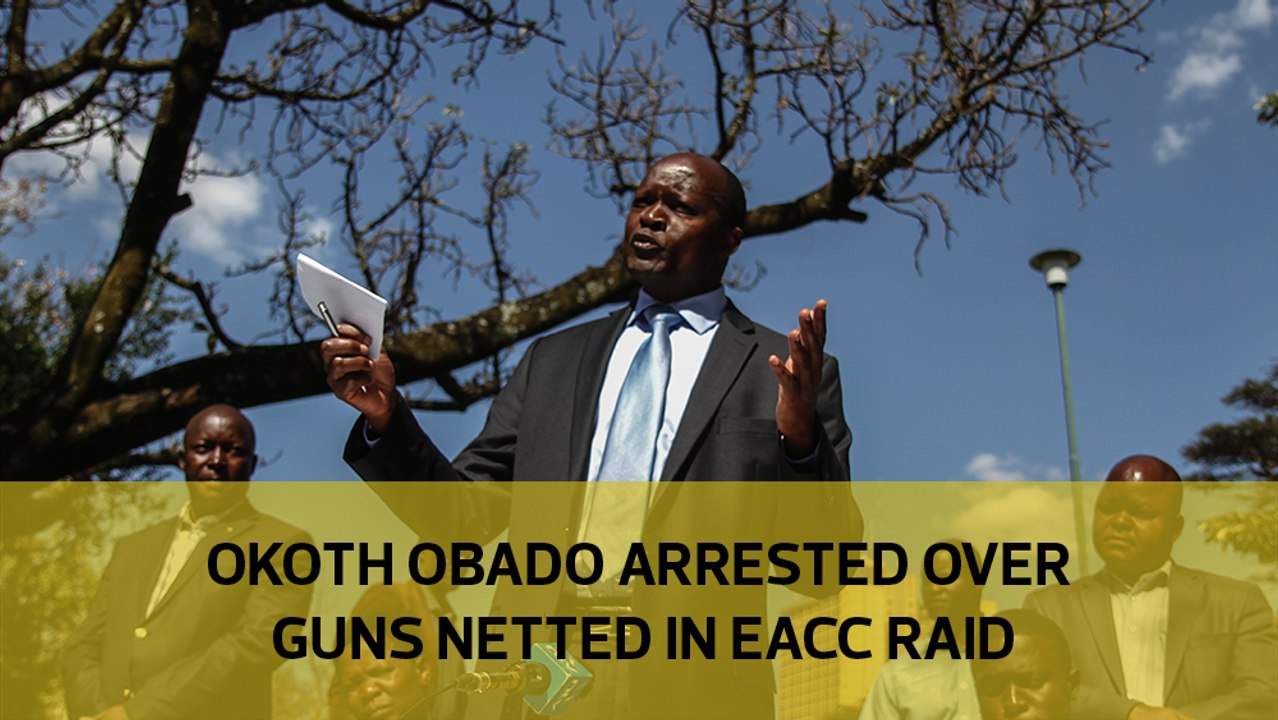 Okoth Obado arrested over guns netted in EACC raid