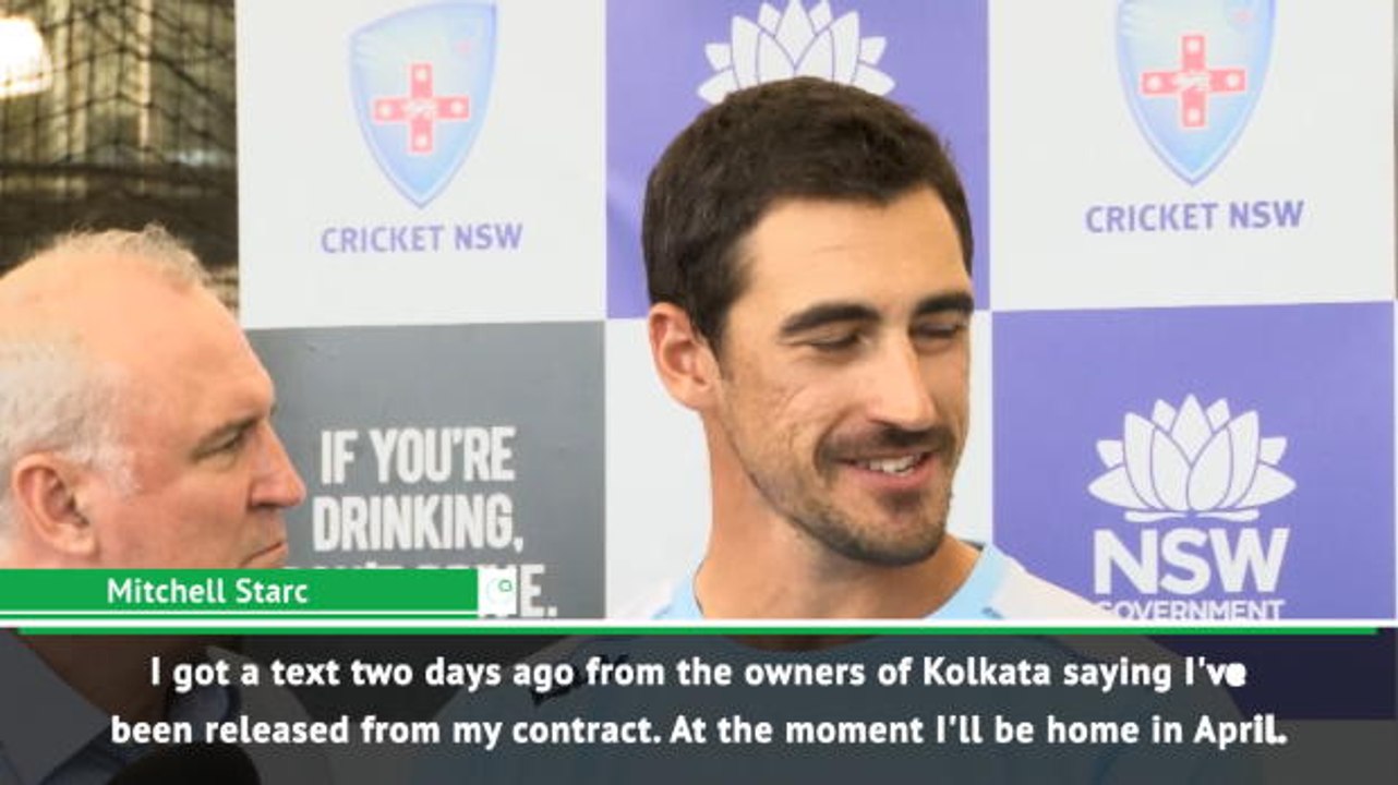 Mitchell Starc reveals he was released from IPL via text