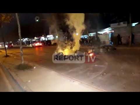 Protesta/ Banorët e unazës së re bllokojnë sërish rrugën dhe djegin goma