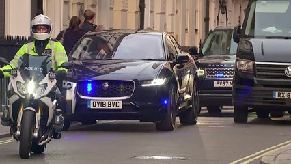 Prince Charles and Camilla arrive for birthday event