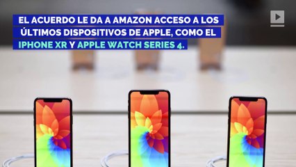Amazon venderá más productos de Apple