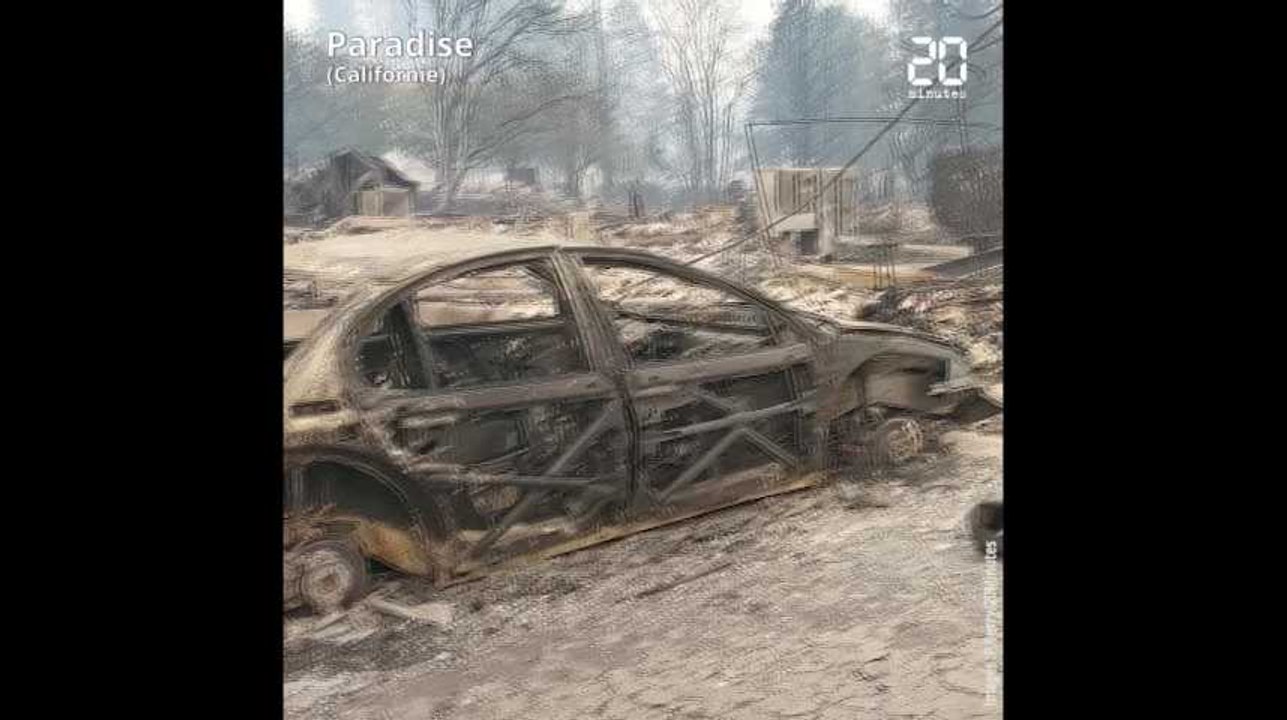 Les images spectaculaires de Paradise ville-fantôme ravagée par les flammes