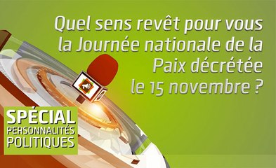 Microdrome : Quel sens revêt pour vous la Journée nationale de la Paix décrétée le 15 novembre ?