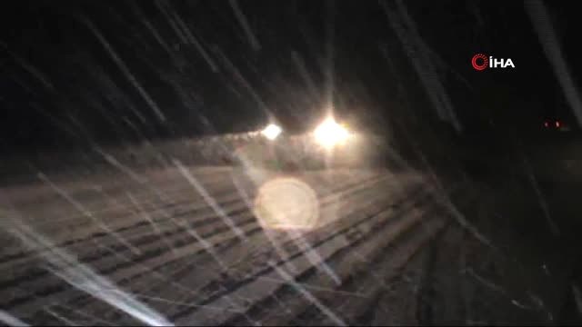 Konya Antalya Karayolunda Ulaşıma Kar Engeli