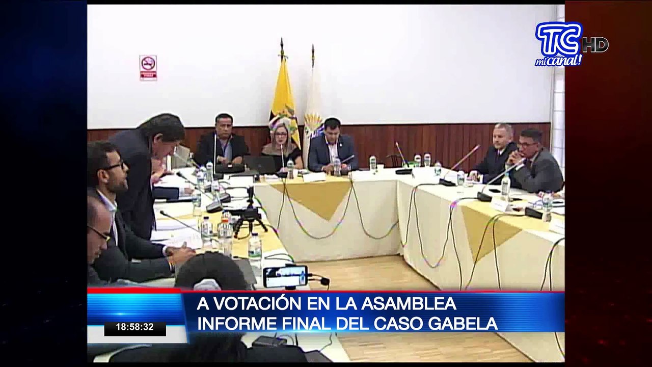 Informe final de caso Gabela entre a votación en la Asamblea