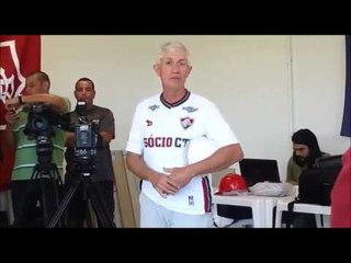 Pedro Antônio fala sobre doações e duração das obras do CT