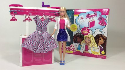 Barbie STEM Kit w Spinning Closet Rack Optical Illusion Origami Dress - Thames & Kosmos