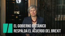 El Gobierno británico respalda el acuerdo del Brexit