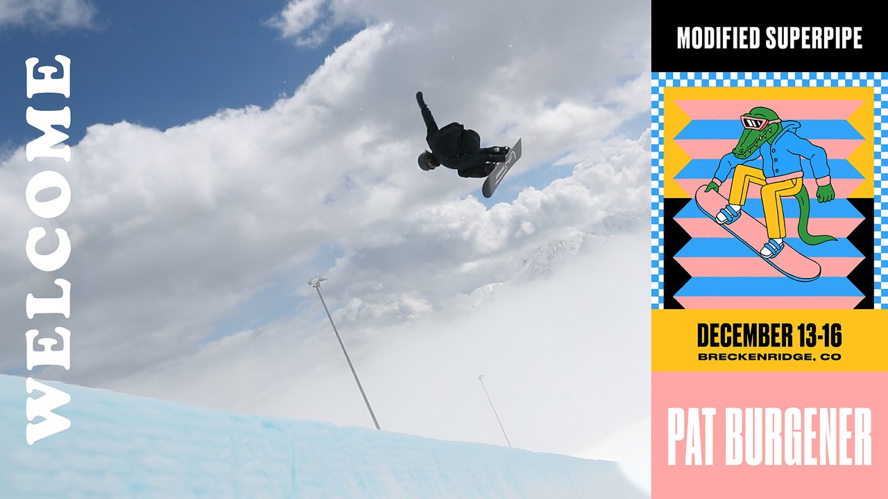 Swiss Snowboarder Pat Burgener Set to Compete in Modified Superpipe