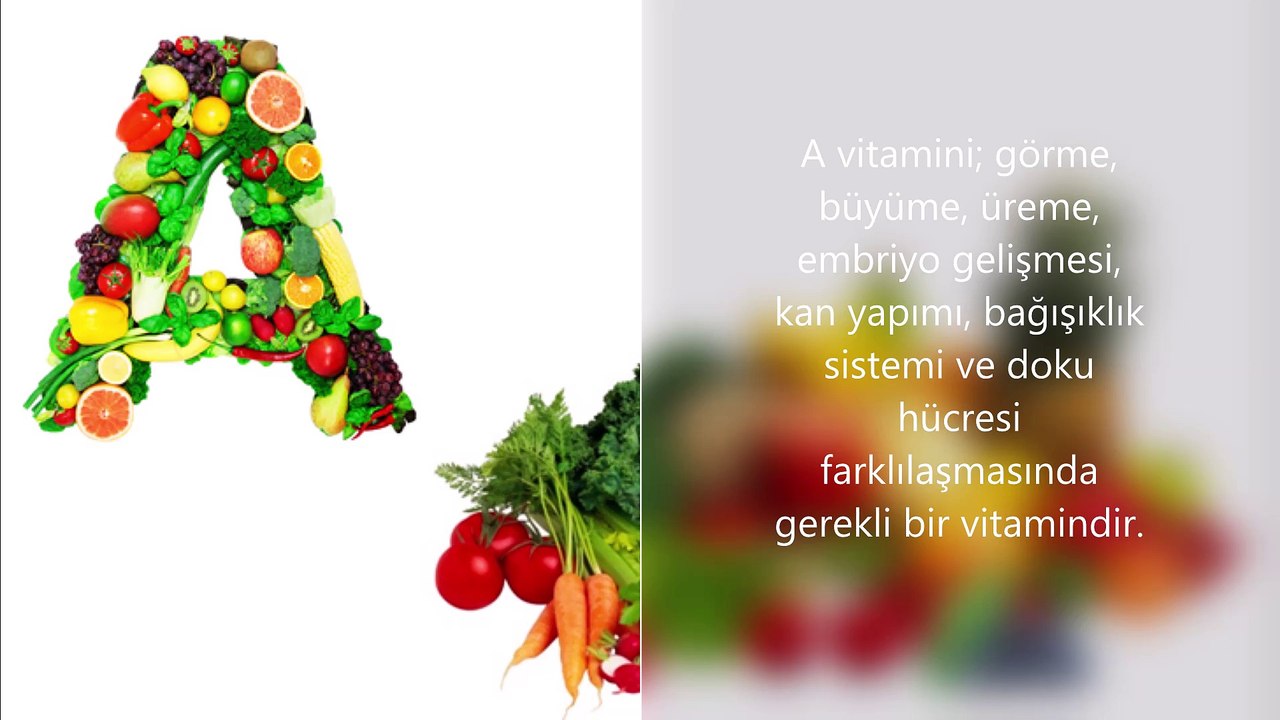 A vitamini hangi besinlerde bulunur?