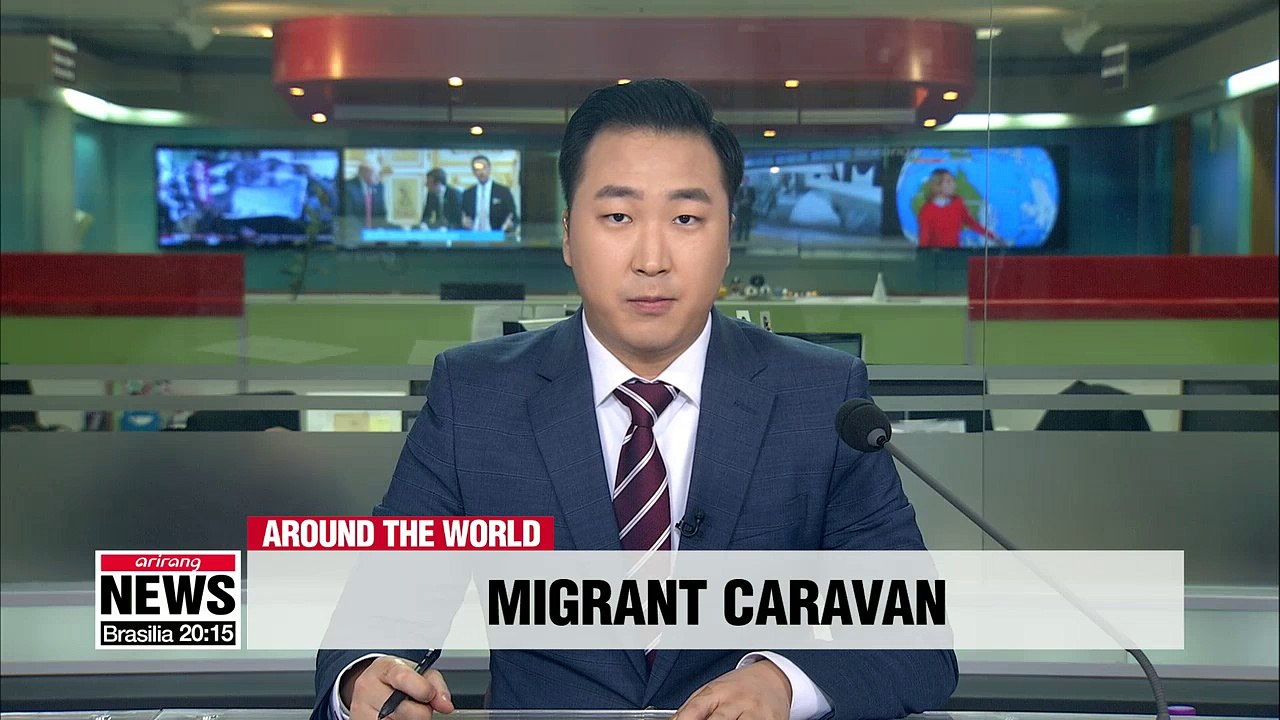 First migrant caravan reaches U.S. border in Tijuana