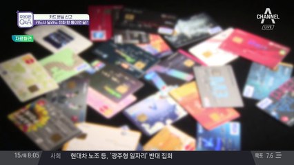 카드 분실 일괄신고 서비스 시작