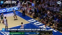 Zion Williamson Alley-Oop Slam Sends Cameron Into A Frenzy
