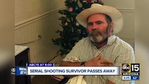 12 years after being shot, serial shooting survivor passes away