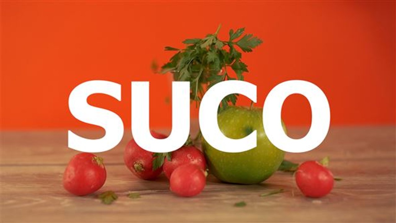 Suco verde com salsinha e rabanete
