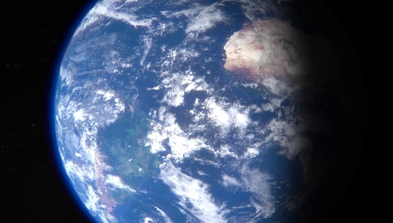 Earth  r otation in 8k ultra HD _space view Earth _ in 4k