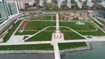 Baruthane Millet Bahçesi'nin Açılış Öncesi Son Hali Drone ile Görüntülendi