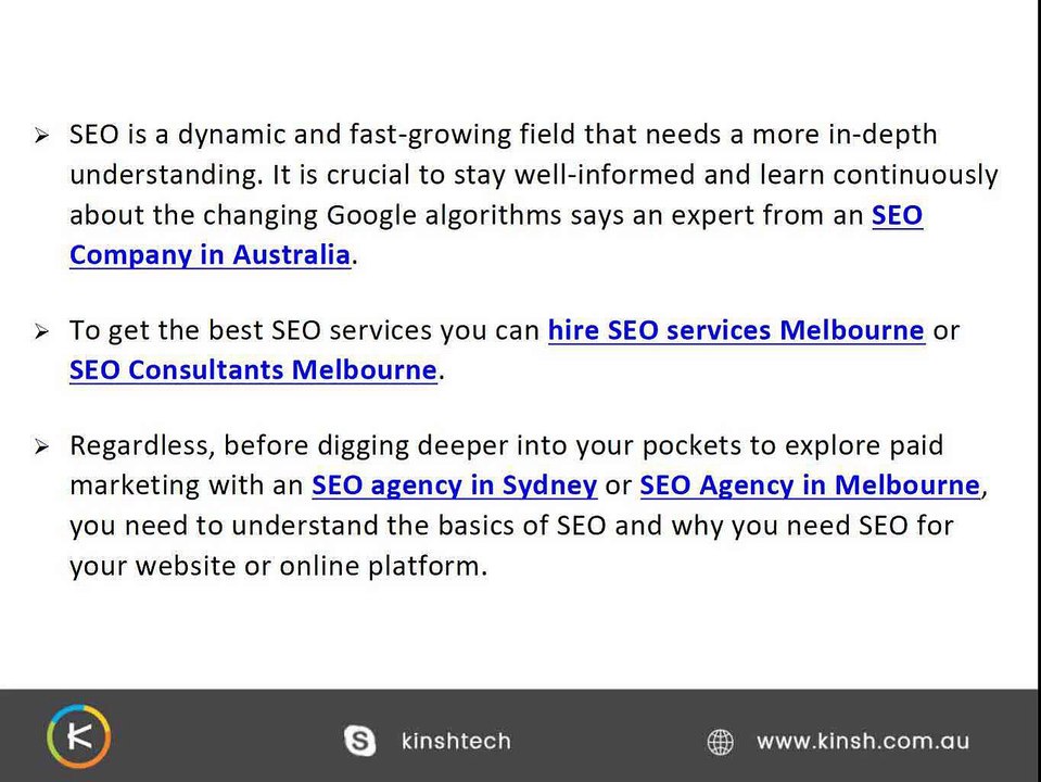 Why do you need SEO?