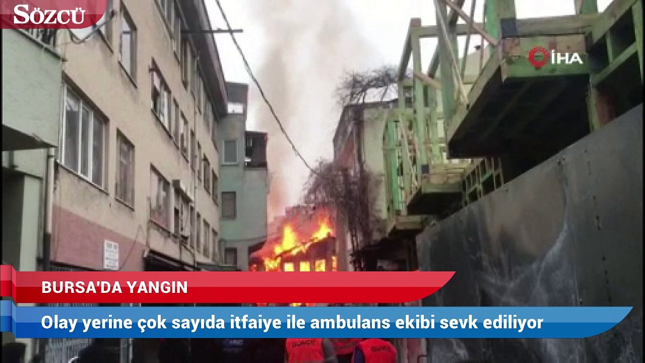 Bursa’da Tarihi Kayhan Çarşısı’nda yangın