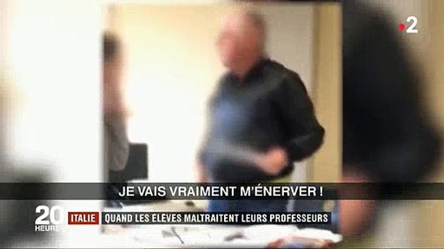 Italie : Regardez ces incroyables images de professeurs humiliés par leurs élèves - Vidéo