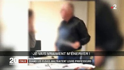 Italie : Regardez ces incroyables images de professeurs humiliés par leurs élèves - Vidéo