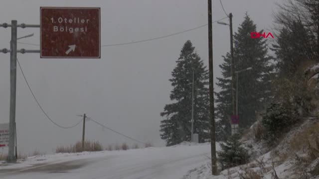 Bursa- Uludağ'da Kar Etkili Oluyor