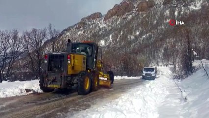 Tunceli’nin ilçelerinde kar etkili oldu... Pülümür'de okullar tatil edildi