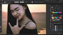 Pum Sara | Draw Vector Portrait (Adobe Illustrator) //Speed Art