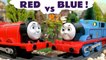 Learn Colors with Thomas and Friends Red vs Blue, with Paw Patrol and many other Avengers 4 Superheroes - A Fun Toy Story for Kids