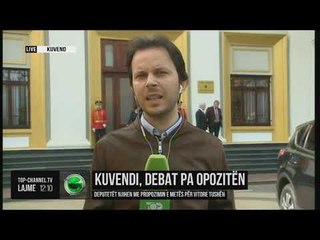 Download Video: Kuvendi, debat pa opozitën, gazetari Indrit Maraku raporton nga Kuvendi