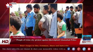 People of twins city protest against Rawalpindi Islamabad Police