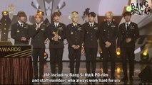[ENG] 160121 Golden Disc Awards - BTS Disc Bonsang Award Speech