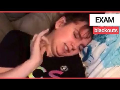 Exam stress leaves teen with condition causing up to 50 seizures a day | SWNS TV