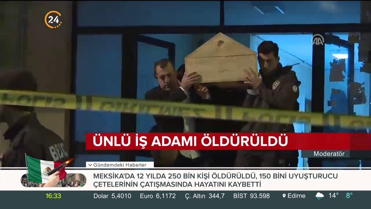 Ünlü iş adamı öldürüldü