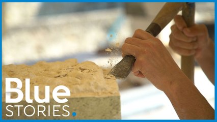 Des techniques du moyen-âge pour restaurer un château en ruines