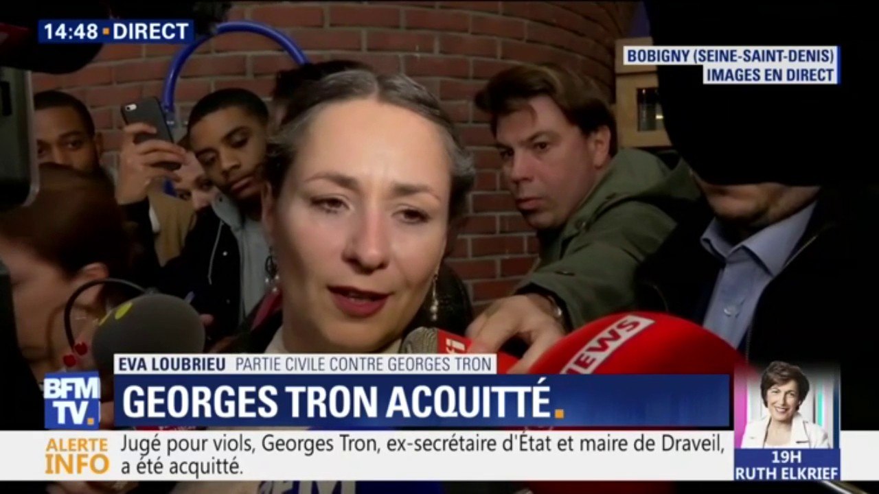 Procès Georges Tron: "Je ne lâcherai pas. Les choses ne sont pas finies", estime Eva Loubrieu, partie civile