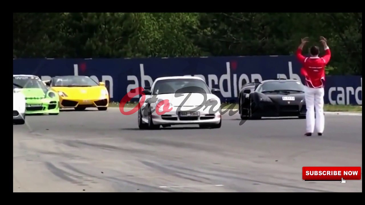 Drag Race - Bugatti Veyron Vs Ferrari 458 Italia Vs Gumpert Apollo @OtoDrag
