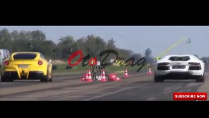 Drag Race - Bugatti Vs Ferrari Vs Lamborghini Vs Mclaren Vs Porsche @OtoDrag