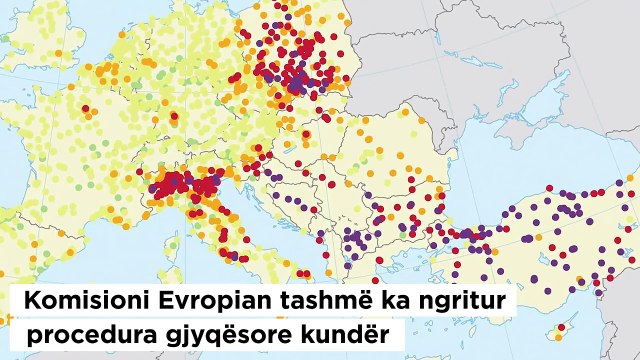 Ndotja e ajrit në Maqedoni krahasuar me standardet e BE-së