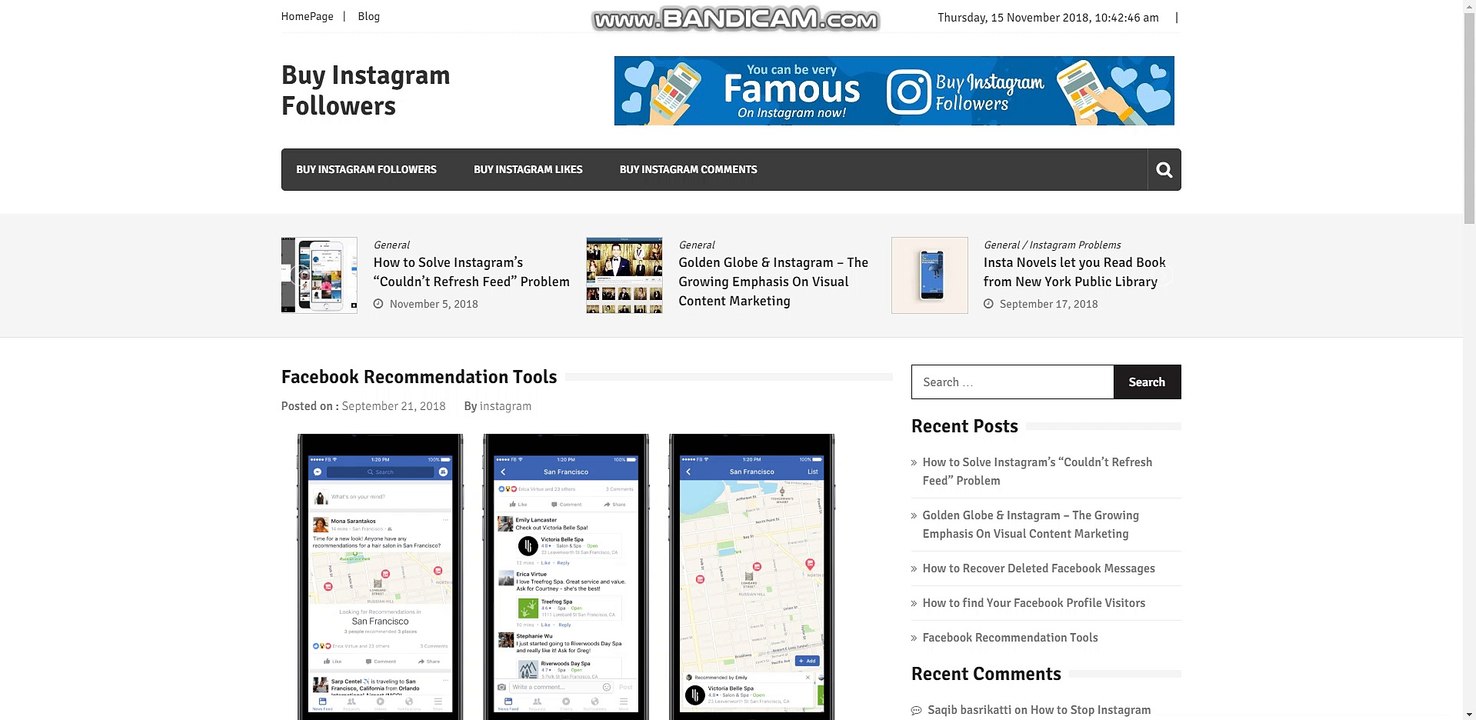 Facebook Recommendation Tools