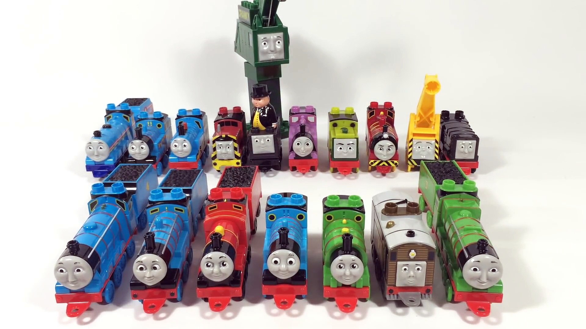 19 Thomas and Friends Mega Bloks Percy James Gordon Henry Toby Diesel Rosie  Salty Victor - video Dailymotion