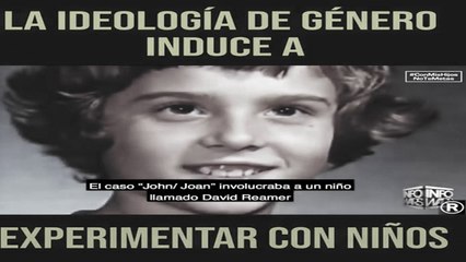 La ideología de género induce a experimentar con niños