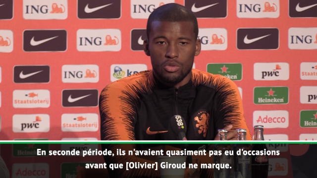 Pays-Bas - Wijnaldum : Nous étions les meilleurs à l'aller