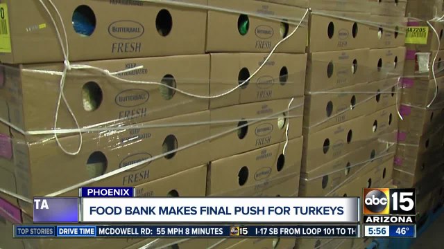 St. Mary's Food Bank's final push for Thanksgiving turkeys